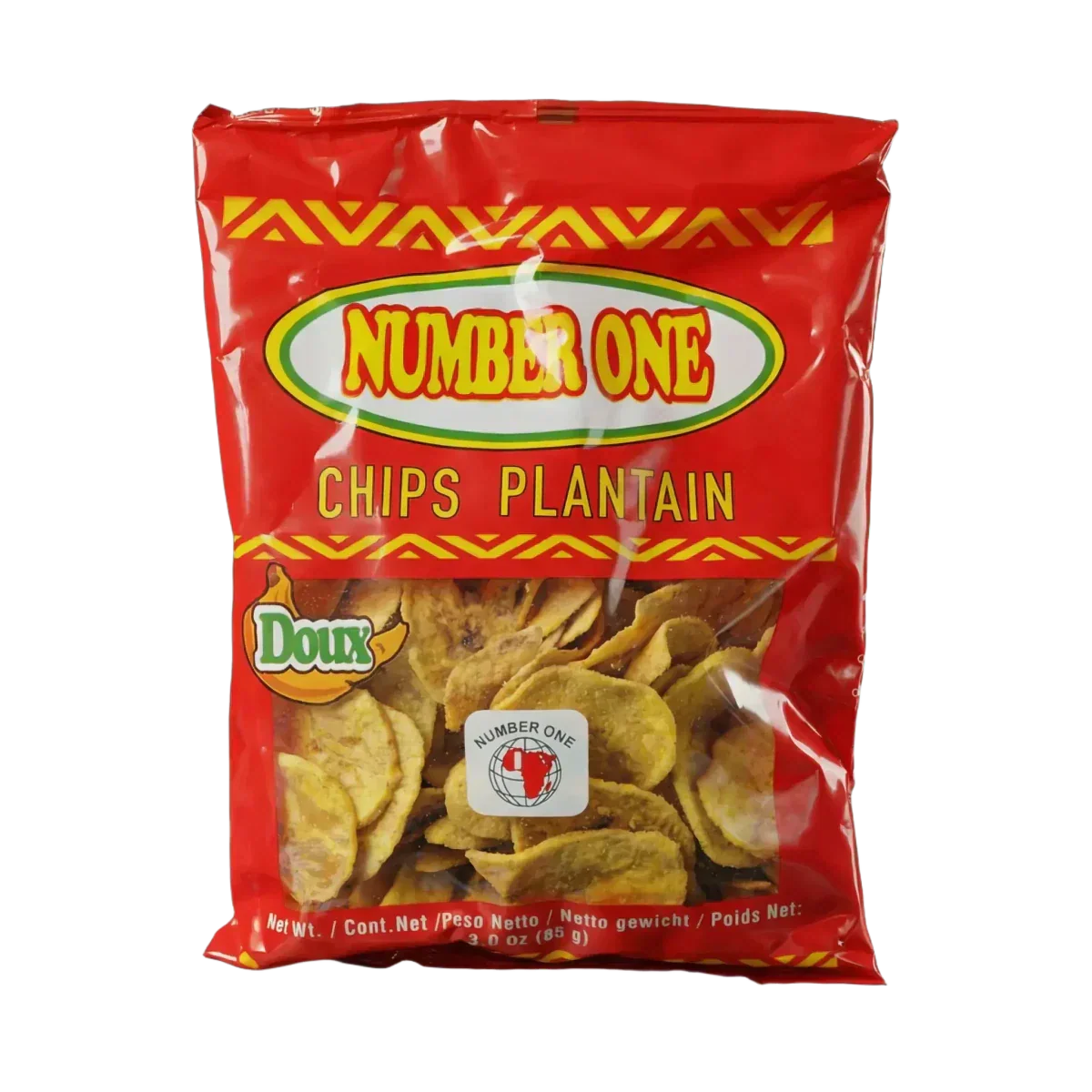 Africa Market Epicerie Africaine Nantes CHIPS PLANTAIN DOUX 20X85G NUMBER ONE 2