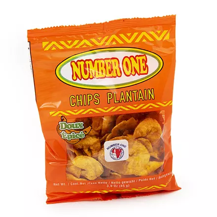 Africa Market Epicerie Africaine Nantes CHIPS PLANTAIN EPICE 20X85G NUMBER ONE